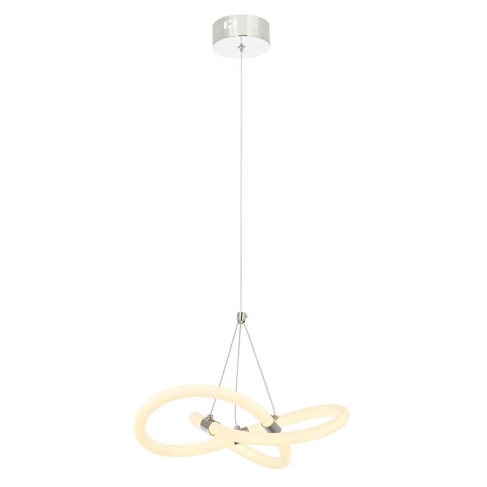 AVONNI 	AV-5275-1K Krom Kaplama Modern Avize LED Metal Pleksi 35cm