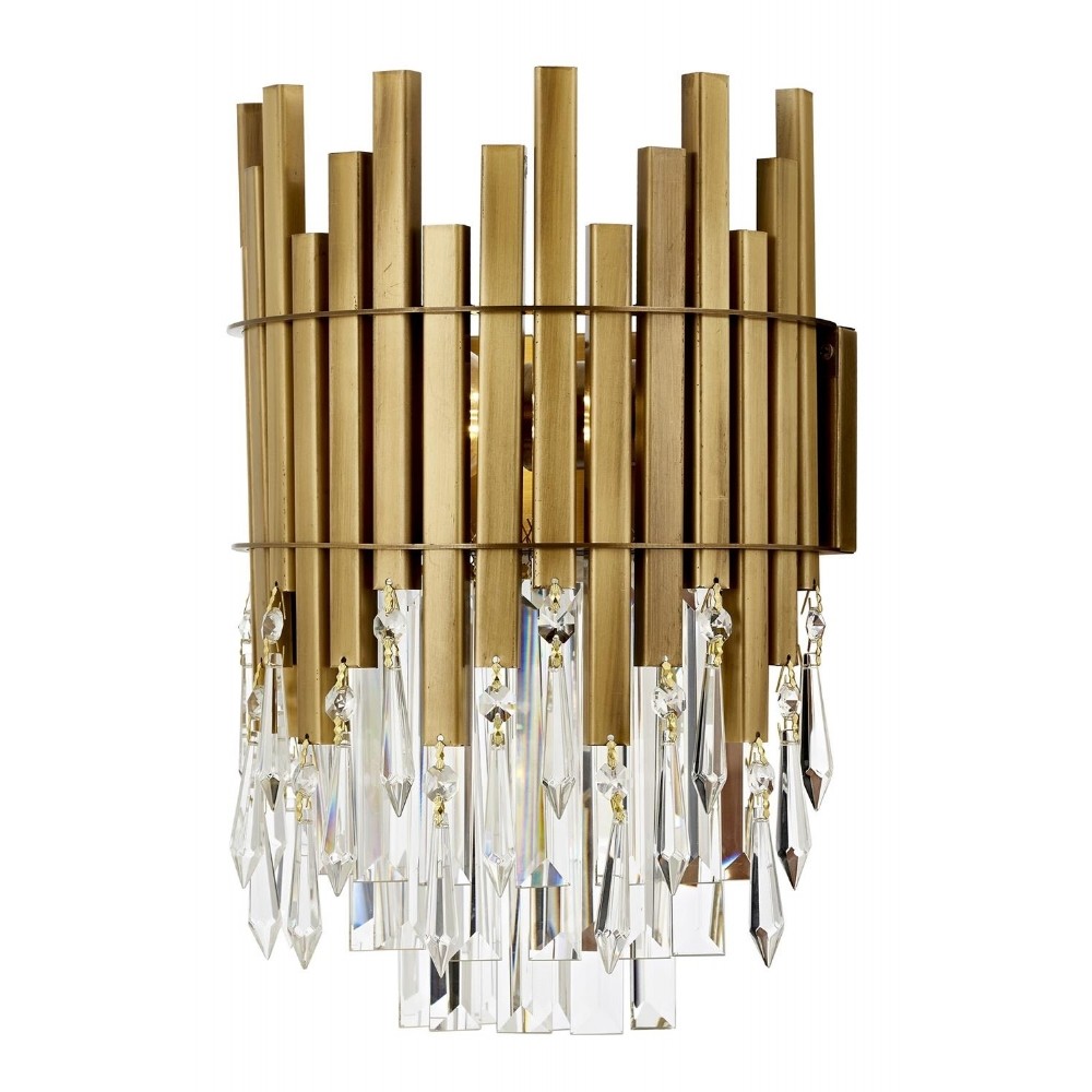 AVONN AP-1767-1E Eskitme Kaplama Aplik E14 Metal Kristal 25x14cm