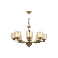 AVONN AV-1910-8E Eskitme Kaplama Modern Avize E27 Metal Cam 80cm