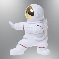 zcan Aydnlatma 1306-4,03 Astronot Biblo 13.5*8.5*16.5CM SARI