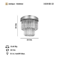 LUCEA 1418-52-12 GENNARO 2 KATLI Q37 ESKTME AVZE 3+1XE14