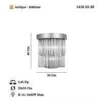 LUCEA 1418-52-39 GENNARO 3 L ESKTME APLK 3XE14