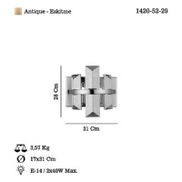 LUCEA 1420-52-29 KANSAS 2 L ESKTME APLK 2XE14