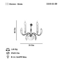 LUCEA 1516-51-29 ARTEMI 2 L KROM APLK 2XE17