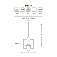 ZCAN AYDINLATMA 3431 SERS GU10 5W LEDL TEKL SAKSI SARKIT (3431-1A) EK DAHL DELDR