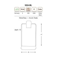 5024-ML,01 ZCAN AYDINLATMA 8W LEDL BEYAZ+BAKIR GVDE DEKORATF MASA LAMBASI 3000K SARI IIK