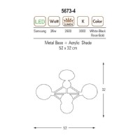 5673-4,32 4L Samanyolu Armatr Rose Gold