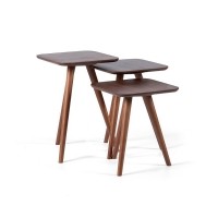 6154 Retro Ceviz Zigon Sehpa 39*39*61