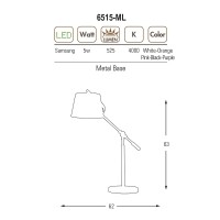 6515-ML,23 Masa Lambas Mor