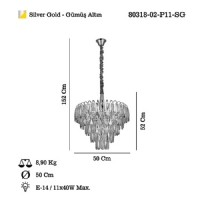 LUCEA 80318-02-P11-SG CAVILLA 50 LIK AVZE 11XE14