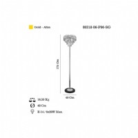 LUCEA 80318-06-F06-SG CAVILLA 6 LI LAMBADER 6XE14