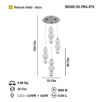 LUCEA 80369-02-P04-FG ELMER 4 L LEDL AVZE