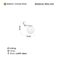 LUCEA 80390-01-W01-CO ODEN APLK E14X1