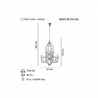 LUCEA 80397-02-P12-SL PINTANO 12 L AVZE 12XE14