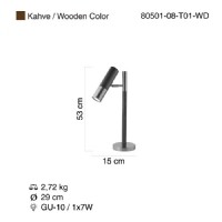 LUCEA 80501-08-T01-WD RONATA MASA LAMBASI 1XGU10