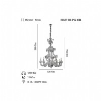 LUCEA 80537-02-P12-CR BAGATE 12 LI SEFFAF AVIZE 12XE14