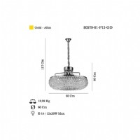 LUCEA 80579-01-P12-GD RIELLA ALTIN AVIZE Q650 12XE14