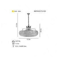 LUCEA 80579-02-P15-GD RIELLA ALTIN AVIZE Q800 15XE14