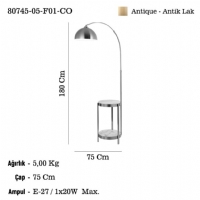 LUCEA 80745-05-F01-CO MASERA 05 ANTIK LAMBADER 1XE27