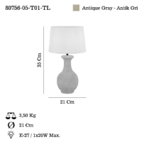 LUCEA 80756-05-T01-TL SOLVITO 05 MASA LAMBASI 1XE27