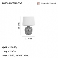 LUCEA 80804-05-TS1-CM DESSINO 05 K.BOY MASA LAMBASI 1XE27