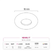 Nevo Sva Alt Led Spot Platin ND400