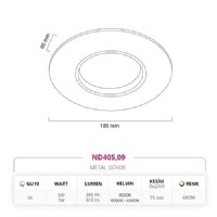 Nevo Sva Alt LED Spot Krom ND405