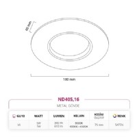 Nevo Sva Alt LED Spot Saten ND405