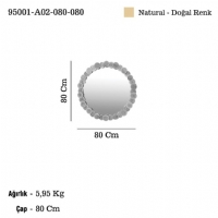 LUCEA 95001-A02-080-080 LAPENA B.BOY YUV AHSAP AYNA