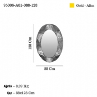 LUCEA 95006-A01-088-128 ROSSO A01 METAL OVAL AYNA