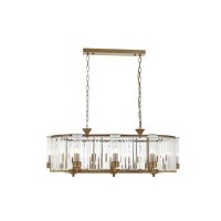 AVONN AV-1909-8E-YM Eskitme Kaplama Klasik Avize E14 Metal Kristal 105x40cm