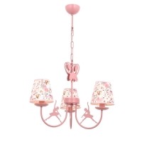 AVONNI AV-1416-BALLERINA Pembe Boyal Modern Avize, E14, Metal, 52cm