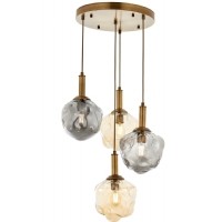 AVONNI AV-1775-4ET Eskitme Kaplama Modern Avize, E27, Metal, Cam, 40cm