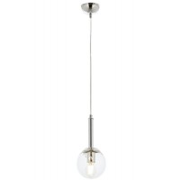 AVONNI AV-1781-1K Krom Kaplama Modern Avize, E27, Metal, Cam, 15cm