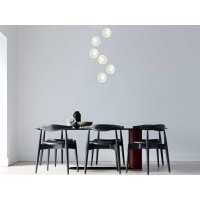 AVONNI AV-1846-6KT Krom Kaplama Modern Avize LED Metal Pleksi 40cm