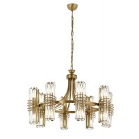 AVONN AV-1906-8E Eskitme Kaplama Klasik Avize E14 Metal Kristal 80cm