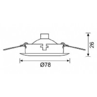 JUPTER JH509 A GU10 SABIT SPOT ALTIN IP20 AMPUL HARTR