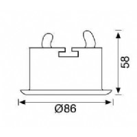 JUPTER JH515 B CAMLI SABIT SPOT (BANYO)