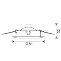 JUPTER JH627 B GU10 SABIT SPOT BEYAZ IP20 AMPUL HARTR