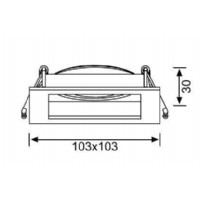 JUPTER JH639 B GU10 KARE HAREKETLi SPOT BEYAZ IP20 AMPUL HARTR