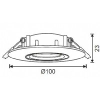 JUPTER JH651 K GU10 HAREKETLI SPOT KROM IP20 AMPUL HARTR