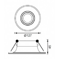 JUPTER JH684 B GU10 HAREKETLI SPOT BEYAZ IP20 AMPUL HARTR