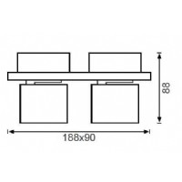 JUPTER LC474 S 11W LEDli 2 L Spot FIRALANMI ALMNYUM (3000K) 800lm IP20