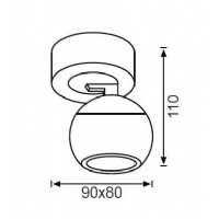 JUPTER LC475 S 6W LEDli Spot BEYAZ (3000K) 400lm IP20