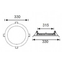 JUPTER LD413 SLM LED PANEL 24W