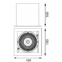 JUPTER LD433 S BIRLI EREVELI LED SPOT 30W (3000K)