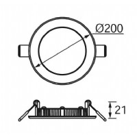 JUPTER LD474 YUVARLAK PANEL LED 15W