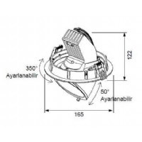 JUPTER LD475 S LED"li Dirsek Spot