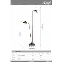 AVONNI LM-9127-2BSY Siyah Boyal Lambader
