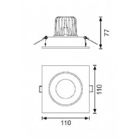 JUPTER LS441 S Kare Led Spot 11W 850Lm (3000 K) Edison COB